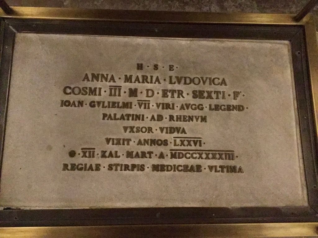 アンナ・マリア・ルイザの墓