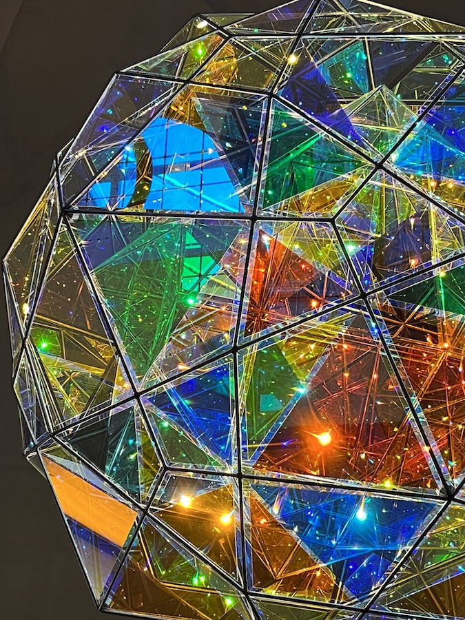 Firefly double-polyhedron sphere experiment 2020